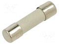 Fuse: fuse; 8A; 125VAC; time-lag; cylindrical; 5x20mm; 5TT; brass BEL FUSE 5TT-8-R