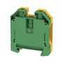 PE terminal, Screw connection, 35 mm², 800 V, Number of connections: 2, Number of levels: 1, Green/yellow Weidmuller 1010500000 04008190112806