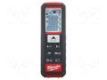 Distance meter; LCD; 0.05÷50m; IP54; Body dim: 119x40x32mm; Unit: m Milwaukee MW-LDM50