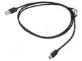 Cable; USB 2.0; USB A plug,USB C plug; 1.2m QOLTEC QOLTEC-50488