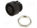 Connector: circular; 710; 125V; 4A; PIN: 3; socket; female; soldering BINDER 09-0978-00-03
