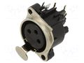 Connector: XLR; socket; female; 6A; 133V; PIN: 3; angled 90°; THT AMPHENOL AC3FBH2-AU-PRE