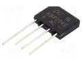 Bridge rectifier: single-phase; Urmax: 400V; If: 2A; Ifsm: 60A; flat DC COMPONENTS KBP204G-DC