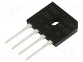 Bridge rectifier: single-phase; Urmax: 1kV; If: 6A; Ifsm: 150A; flat SMC DIODE SOLUTIONS GBU610GTB-SMC
