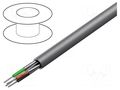 Wire; Alpha Essential C&C; 2x2x22AWG; shielded,Al foil; PVC; 300V ALPHA WIRE 2466C-SL001
