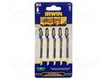 Hacksaw blade-set; wood,jigsaw; 83mm; 20teeth/inch; 5pcs. IRWIN IRW-10504226