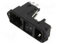 IEC 60320 connector KG Power Entry Module 10A C14 SCHURTER KG10.6101.151