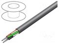 Wire; EcoFlex®; 4x24AWG; unshielded; 600V; 30.5m; Cu; stranded ALPHA WIRE 79052-SL005