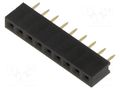 Pin socket; PIN: 9; 1x9; 2.54mm DISPLAY VISIONS EAB200-9