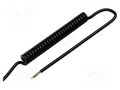Wire: coiled; H07BQ-F; 3G1.5mm2; unshielded; PUR; black; 450V,750V HELUKABEL HELUKABEL-84924