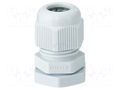 Cable gland; M16; 1.5; IP66,IP67; polyamide; light grey HENSEL HENSEL-AKM-16