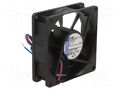 Fan: DC; axial; 24VDC; 80x80x25.4mm; 55m3/h; ball; 2600rpm EBM-PAPST 8414NMU