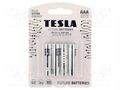 Battery: alkaline; AAA; 1.5V; non-rechargeable; Ø10.5x44.5mm TESLA BATTERIES BAT-LR03S/TESLA-B4