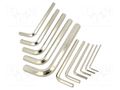 Wrench-set; hex key; steel; 11pcs. IRIMO SA.041091