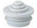 Grommet; elastomer thermoplastic TPE; grey; -25÷35°C; 3.5÷12mm HENSEL HENSEL-STM-16