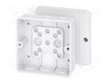 Enclosure: junction box; X: 98mm; Y: 98mm; Z: 55mm; IP55; white HENSEL HENSEL-DE-9341