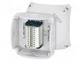 Enclosure: junction box; IP66; with terminals; grey; ENYCASE® HENSEL HENSEL-RK-0610-T