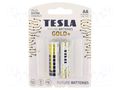 Battery: alkaline; AA; 1.5V; non-rechargeable; Ø14.5x50.5mm; 2pcs. TESLA BATTERIES BAT-LR6G/TESLA-B2