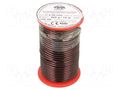 Coil wire; single coated enamelled; 2.2mm; 0.5kg; -65÷200°C INDEL DNE2.20-0.50