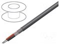 Wire; Xtra Guard® 1; 2x16AWG; PVC; dark grey; 300V; 305m; 1000ft ALPHA WIRE 5172C-SL001