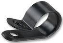P CLIP, FIXED DIAMETER, BLACK, PK100 CCH25-S10-C0