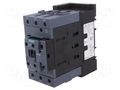 Contactor: 3-pole; NO x3; Auxiliary contacts: NO + NC; 230VAC; 96A SIEMENS 3RT2046-1AP00