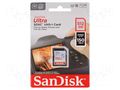 Memory card; Ultra; SDXC; R: 150MB/s; Class 10 UHS U1; 512GB SANDISK SDSDUNC-512G-GN6IN