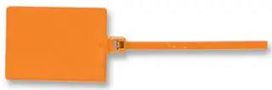 CABLE TIE, MARKER, ORANGE, PK100 PLF1MA-C3