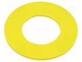 Description label; 45; 45mm; plastic; Body: yellow EAO 45-50K.1407