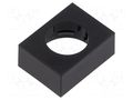 Cover plate; 61; 15.3x21.5mm; Body: black; plastic EAO 61-9230.0