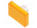 Actuator lens; 22mm; 61; transparent,yellow; plastic; Dim: 18x24mm EAO 61-9681.4