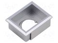 Button holder; 22mm; 61; 21x27mm; Face dim: 24x30mm; Body: silver EAO 61-9931.4