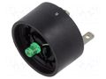 Illuminating unit; 84; IP40; connectors; Backlight colour: green EAO 84-8001.5620