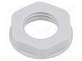 Nut; M12; polyamide; 18mm; light grey; Thread: metric; Pitch: 1.5 TE Connectivity 1SNG607001R0000