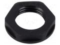 Nut; M40; polyamide; 50mm; black; Thread: metric; Pitch: 1.5 TE Connectivity 1SNG607018R0000