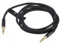 Cable; Jack 3.5mm 3pin plug,both sides; 1m; Plating: gold-plated VENTION BAXBF