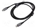 Cable; USB 2.0; USB C plug,both sides; 1.5m; black; 480Mbps; 60W VENTION TADHG