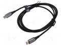 Cable; USB 2.0; USB C plug,both sides; 1.5m; black; 480Mbps; 60W VENTION TADHG