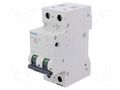 Circuit breaker; 230/400VAC; Inom: 2A; Poles: 2; Charact: C; 10kA SIEMENS 5SL4202-7