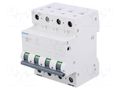 Circuit breaker; 400VAC; Inom: 1A; Poles: 3+N; Charact: C; 6kA; IP20 SIEMENS 5SL6601-7