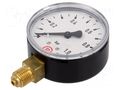 Manometer; 0÷1bar; G 1/4",bottom connection; 63mm; Temp: -20÷60°C PNEUMAT 112