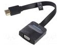 Converter; D-Sub 15pin HD socket,HDMI plug; 0.15m; HDMI 1.4 VENTION 74345