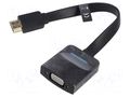 Converter; D-Sub 15pin HD socket,HDMI plug; HDMI 1.4; 0.15m VENTION 74345