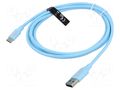 Cable; USB 2.0; USB A plug,USB C plug; nickel plated; 2m; 480Mbps VENTION COKSH