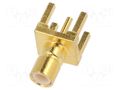 Connector: SMB; socket; male; straight; 50Ω; THT; for cable; PTFE AMPHENOL RF 903-499J-51P2