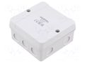 Enclosure: junction box; X: 88mm; Y: 88mm; Z: 50mm; IP55; grey HENSEL HENSEL-DE-9325-Z