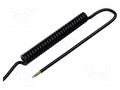 Wire: coiled; 7x0.22mm2; unshielded; PUR; black; 300V; 0.2m; 0.8m SIMECH SPT00121C