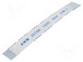 FFC tape; Cores: 12; Tape ph: 0.5mm; L: 50mm; 500mA; 60V; FFC5-TIN GCT 05-12-A-0050-A