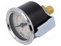Manometer; 0÷4bar; G 1/8",rear connection; 40mm; Temp: -20÷60°C PNEUMAT 110.74