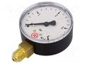 Manometer; 0÷4bar; G 1/4",bottom connection; 63mm; Temp: -20÷60°C PNEUMAT 115-K